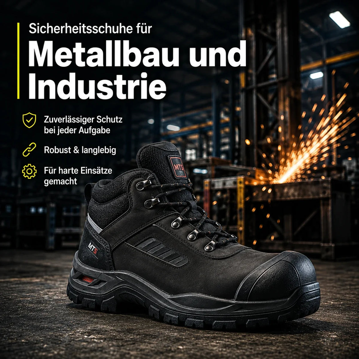 Sicherheitsschuhe für Metallbau & Industrie