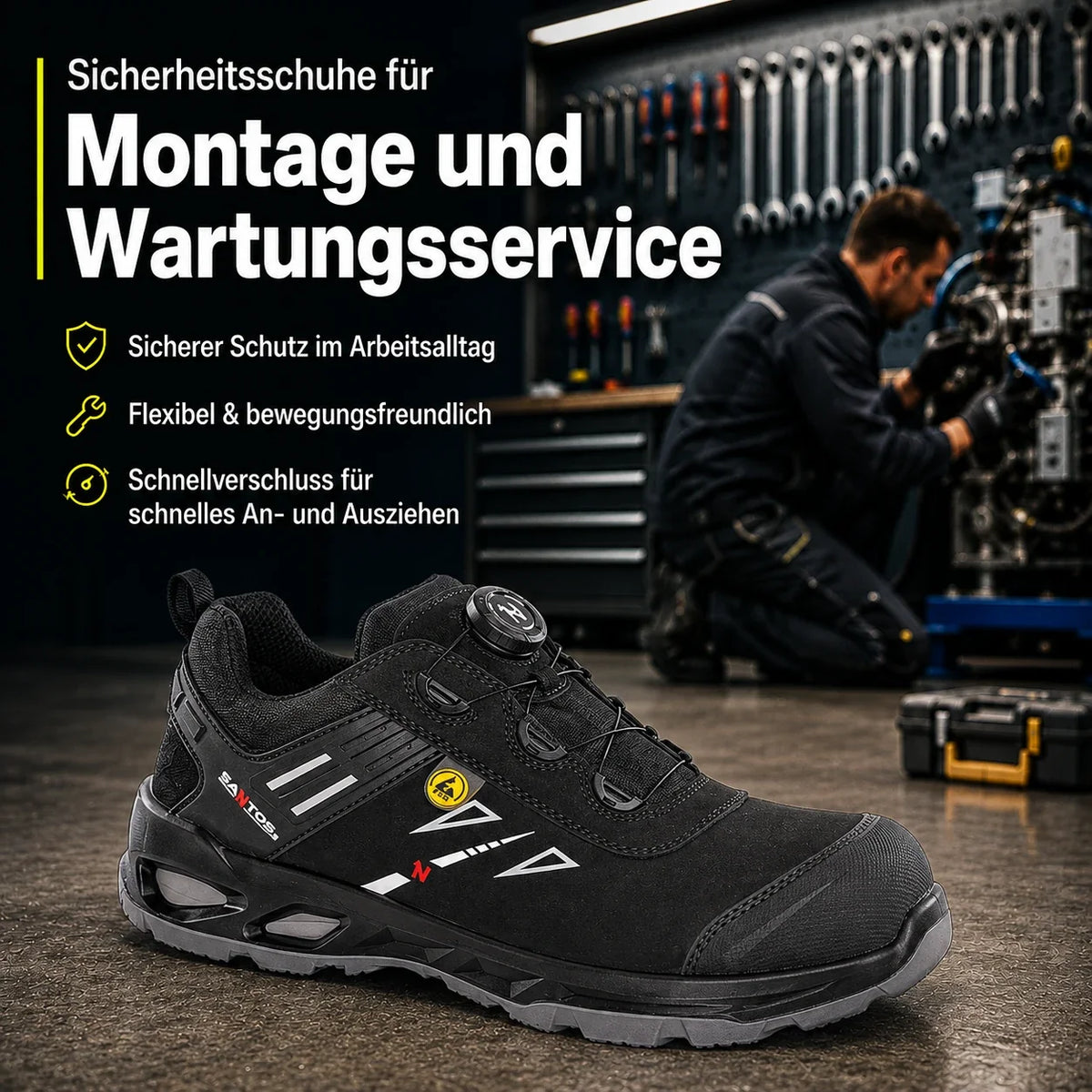 Sicherheitsschuhe für  Montage & Wartungsservice